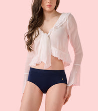 Load image into Gallery viewer, Enamor IP37 Innovations Flexi Free, Comfy Essentials, No Visible Panty Lines, All Day Comfort, Mid Waist Brief Panty for Women - Regular Coverage (Lisbon Blue)
