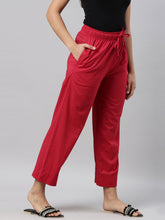 Load image into Gallery viewer, Go Colors Cherry Cotton Wide Leg Pants
