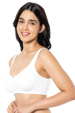 Load image into Gallery viewer, Amante Cotton Super Support Solid Non Padded Non-Wired Bra - White 93401
