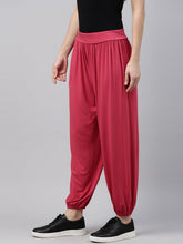 Load image into Gallery viewer, Go Colors Fuchsia Viscose Stretch Harems
