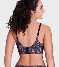 Load image into Gallery viewer, Enamor Full Support Modal T-Shirt Bra - Padded, Non-Wired, Full Coverage - A177 (Black Bouquet Print)
