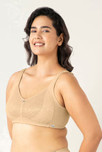 Load image into Gallery viewer, Amante Mystic Poise Non-padded Non-wired Minimizer Bra - Sesame
