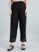 Load image into Gallery viewer, Go Colors Black Organza Ethnic Pant
