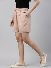 Load image into Gallery viewer, Go Colors Baby Pink Linen Shorts
