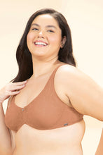 Load image into Gallery viewer, Amante Sophistique Bliss Non-Padded Wired Minimizer Bra - Sandstone
