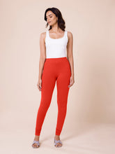 Load image into Gallery viewer, Go Colors Rust Cotton Stretch Churidar
