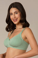 Load image into Gallery viewer, Amante All Day Comfort Non-padded &amp; Non-wired Bra - Greyed Jade 78101
