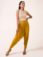 Load image into Gallery viewer, Go Colors Mustard Viscose Stretch Patiala
