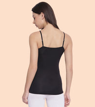 Load image into Gallery viewer, Enamor Sleeveless Regular Length Slim Fit camisole For Women - All Day Comfort, Modal Fabric - E007 (Black)
