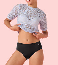 Load image into Gallery viewer, Enamor IP02 Innovations Invisi, Fit Flex, No Visible Panty Lines, All Day Comfort, Mid Waist Brief Panty for Women - Breathable Lightweight Fabric, Antimicrobial with Stain Release, Bonded Free Cut, Regular Coverage -  Pack of 1 (Jet Black)
