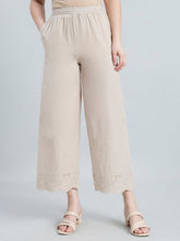 Load image into Gallery viewer, Go Colors Light Beige 100% Cotton Hakoba Wide Pant
