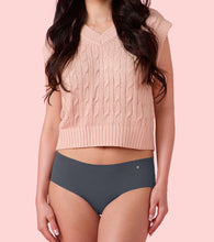 Load image into Gallery viewer, Enamor PH40 Innovations Invisi, All Day Comfort, Mid Waist Hipster Panty for Women - No Visible Panty Lines, Sweat wicking, Free Cut, Full Coverage -  Pack of 1 (Ink Grey)
