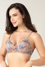 Load image into Gallery viewer, Amante Smooth Charm Padded Wirefree Bra - Artistic Floral Stucco Pr 10606
