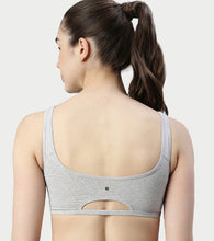 Load image into Gallery viewer, Enamor Low Impact Women's Cotton Everyday Sports Bra - All Day Comfort, Non Padded, Wirefree, High Coverage - SB06 (Greymelange)
