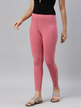 Load image into Gallery viewer, Go Colors Light Rust Cotton Stretch Ankle Length Leggings
