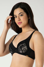 Load image into Gallery viewer, Amante Glam Padded Non-Wired Plunge Bra - Black 05501
