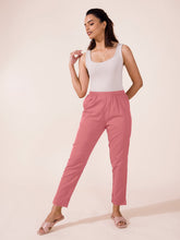 Load image into Gallery viewer, Go Colors Dusty Rose Cotton Pencil Pant
