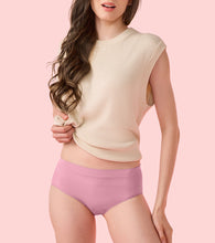 Load image into Gallery viewer, Enamor IP37 Innovations Flexi Free, Comfy Essentials, No Visible Panty Lines, All Day Comfort, Mid Waist Brief Panty for Women - Regular Coverage (Orchid Smoke)

