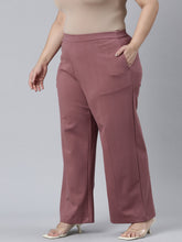 Load image into Gallery viewer, Go Colors Light Brown Roma Ponte Wide Pants
