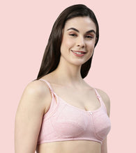 Load image into Gallery viewer, Enamor Innovations Eco-Melange Cotton, Women's Nursing Bra -  Sectioned Lift and Support, Non Padded, Wirefree, High Coverage - MT02 (Orchid Melange)
