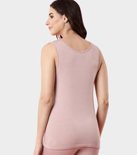 Load image into Gallery viewer, Enamor TH04 Women's Thermal Vest with Soft Heat Generating Fabric, Wide Round Neck Engineered with HeatSkins™ Warm Technology (Pear Pink)
