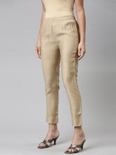 Load image into Gallery viewer, Go Colors Deep Gold Silk Pants
