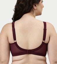 Load image into Gallery viewer, Enamor Hidden X-Frame and Smoothening Women's Full Support Everyday Bra - Jiggle control, Non Padded, Wirefree, Full Coverage - FB12 (Available in Plus sizes) (Grapewine)
