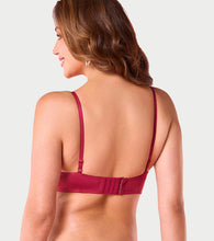 Load image into Gallery viewer, Enamor F192 Padded Wire-Free High Coverage Scallop Wave Balconette - Coral Wave
