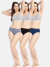 Load image into Gallery viewer, Sonari Full Coverage Mid Rise Hipster Seamless Soft  Modal Spandex Everyday Panty with Concealed waistband - 3110
