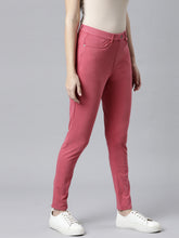 Load image into Gallery viewer, Go Colors Coral Cotton Polyester Super Stretch Jeggings
