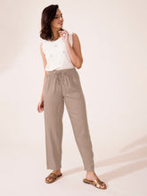 Load image into Gallery viewer, Go Colors Beige Woven Viscose Casual Pants

