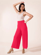 Load image into Gallery viewer, Go Colors Coral Viscose Knit Palazzo
