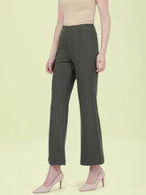 Load image into Gallery viewer, Go Colors Olive Roma Ponte Flared Pant
