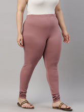Load image into Gallery viewer, Go Colors Dusty Voilet Cotton Stretch Churidar
