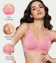 Load image into Gallery viewer, Enamor Innovations Bamboo Bliss, Plunge, Super Soft, Women's everyday T-Shirt Bra - Naturally Absorbent &amp; Antimicrobial, Padded, Wirefree, High Coverage- IO05 (Rose Blush)
