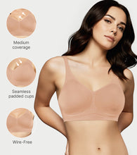 Load image into Gallery viewer, Enamor Innovations Invisi Shaper lift, Ultra smooth, Bonded, Women's T-Shirt Bra - Seamless, No-Pinch, No-Dig, Padded, Wirefree, Medium Coverage- IO02 (Skin)
