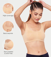 Load image into Gallery viewer, Enamor Low Impact Women's Cotton Everyday Sports Bra - All Day Comfort, Non Padded, Wirefree, High Coverage - SB06 (Skin)
