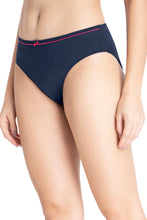 Load image into Gallery viewer, Amante Casual Chic Three-Fourth Coverage Low Rise Bikini Panty - Midnight-Red Obsession 10903
