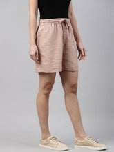 Load image into Gallery viewer, Go Colors Baby Pink Linen Shorts
