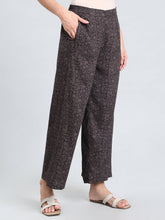 Load image into Gallery viewer, Go Colors Black Woven Viscose Printed Palazzo
