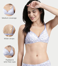 Load image into Gallery viewer, Enamor Perfect Coverage Cotton T-shirt Bra for Women- Padded and Wirefree
