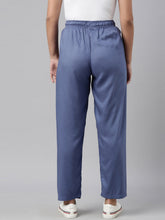 Load image into Gallery viewer, Go Colors Jeans Blue Woven Viscose Casual Pants

