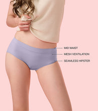 Load image into Gallery viewer, Enamor IP37 Innovations Flexi Free, Comfy Essentials, No Visible Panty Lines, All Day Comfort, Mid Waist Brief Panty for Women - Regular Coverage (Pastel Lilac)
