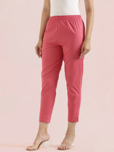 Load image into Gallery viewer, Go Colors Coral Cotton Pencil Pant
