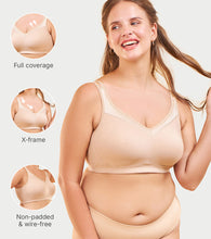 Load image into Gallery viewer, Enamor Full Support Super Lift Women's Cotton Everyday Minimizer Bra - Non Padded, Wirefree, Full Coverage - A112 (Available in Plus sizes) (Paleskin)
