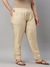 Load image into Gallery viewer, Go Colors Gold Silk Pants
