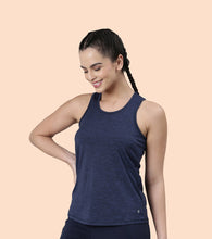 Load image into Gallery viewer, Enamor Athleisure- A308BASIC WORKOUT TANK | DRY FIT RACER TANK WITH REFECTIVE GRAPHICRELAXED FIT | REGULAR LENGTH
