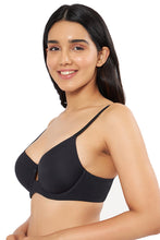 Load image into Gallery viewer, Amante Elegant Dream Padded Wired T-shirt Bra - Black 92101

