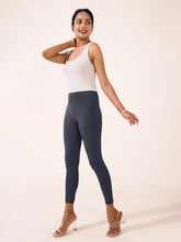 Load image into Gallery viewer, Go Colors Dark Jean Cotton Stretch Ankle Length Leggings
