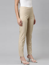 Load image into Gallery viewer, Go Colors Wheat Cotton Stretch Pants
